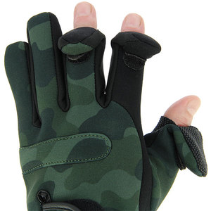 #2 Rękawiczki wędkarskie neoprenowe NGT Kamuflaż rom L