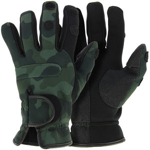 #2 Rękawiczki wędkarskie neoprenowe NGT Kamuflaż rom XL